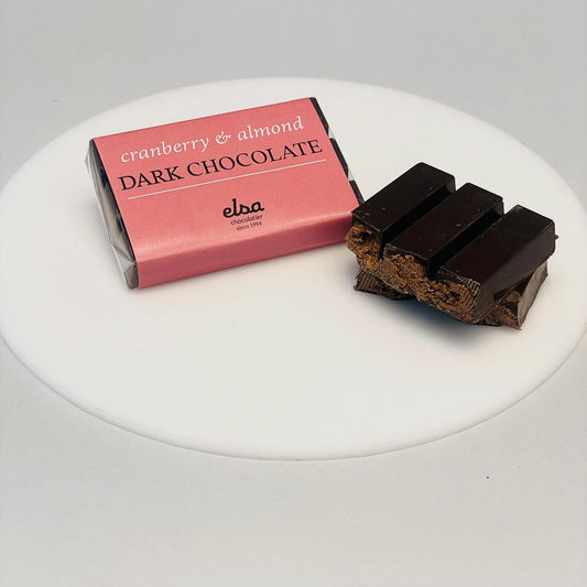 Cranberry & Almond Dark Chocolate Bar