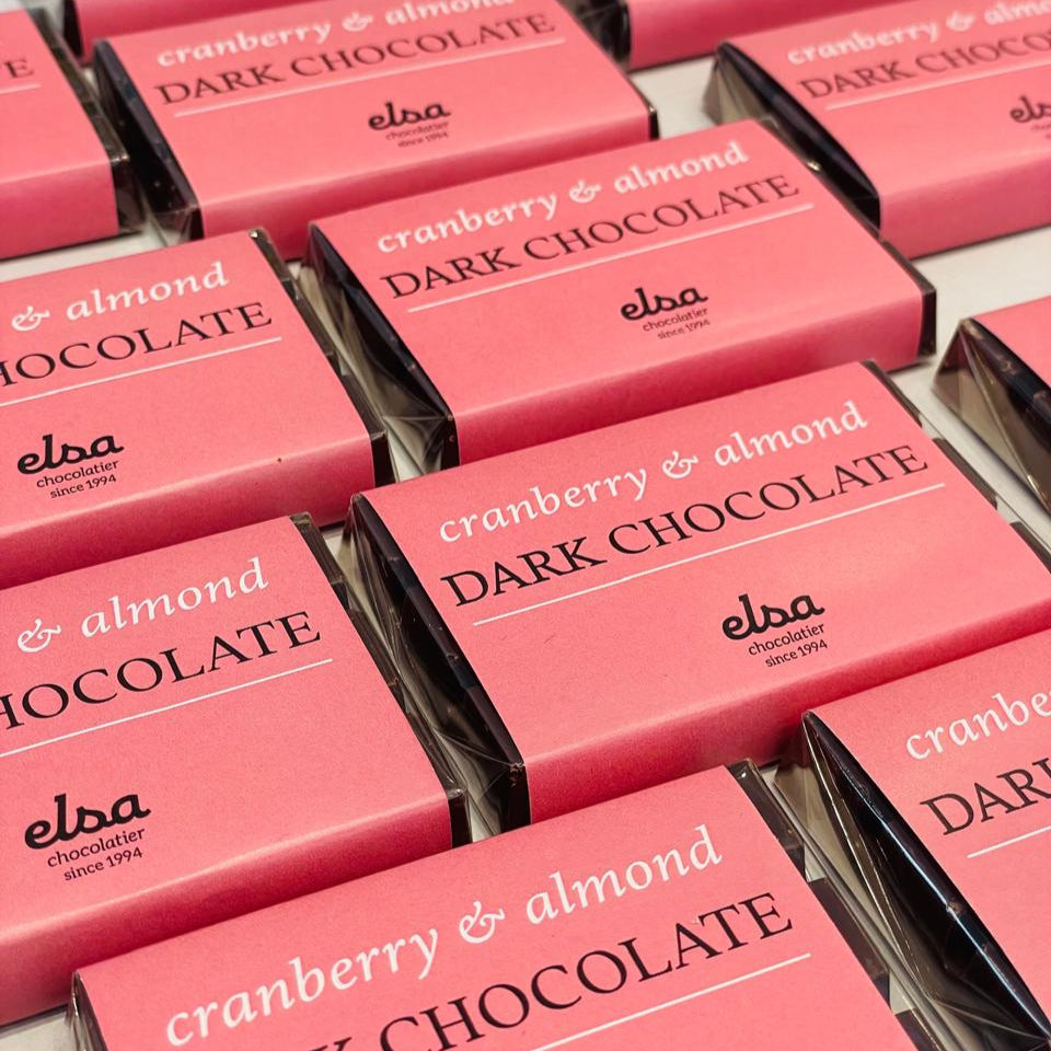 Cranberry & Almond Dark Chocolate Bar
