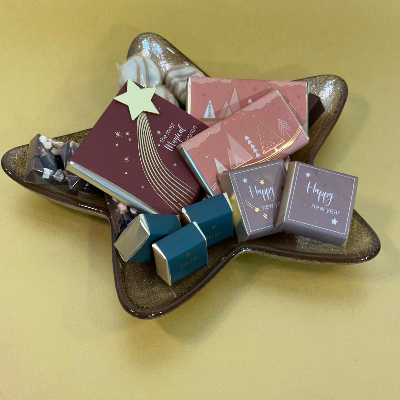 Shining Gold Star Plate