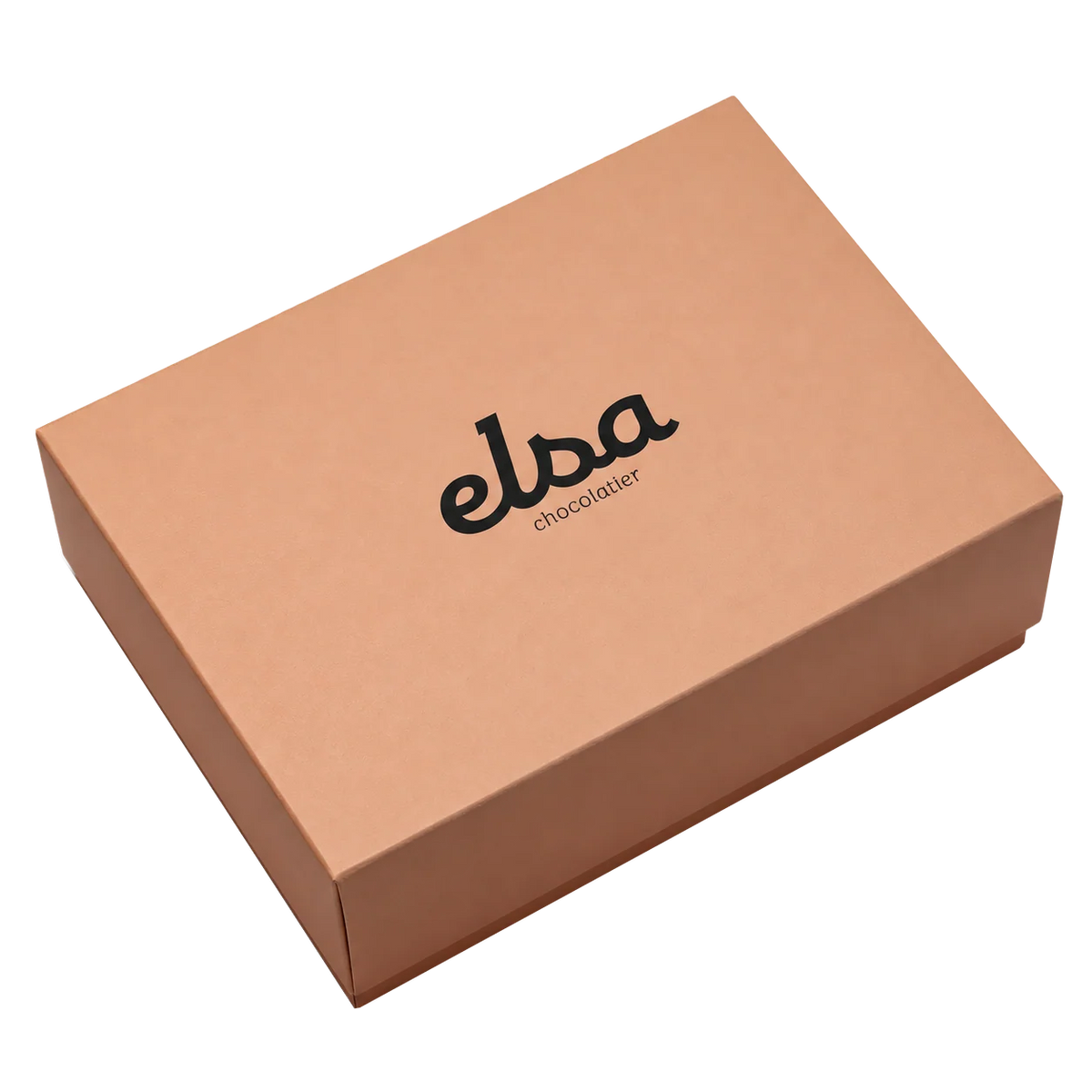 Closed peach Elsa Chocolatier 1 kg chocolate box