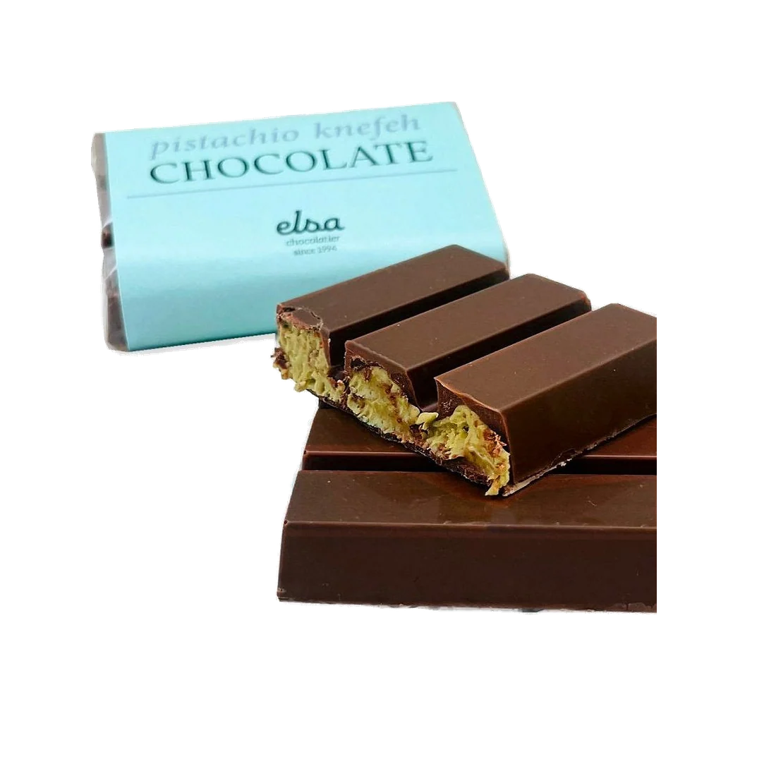 pistachio knefeh chocolate bar