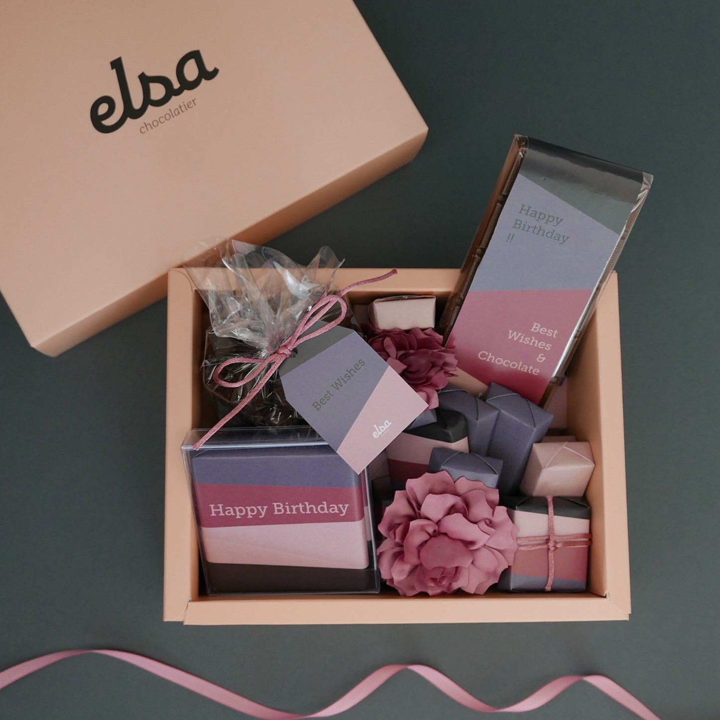 Best Wishes - Cardboard Birthday Hamper