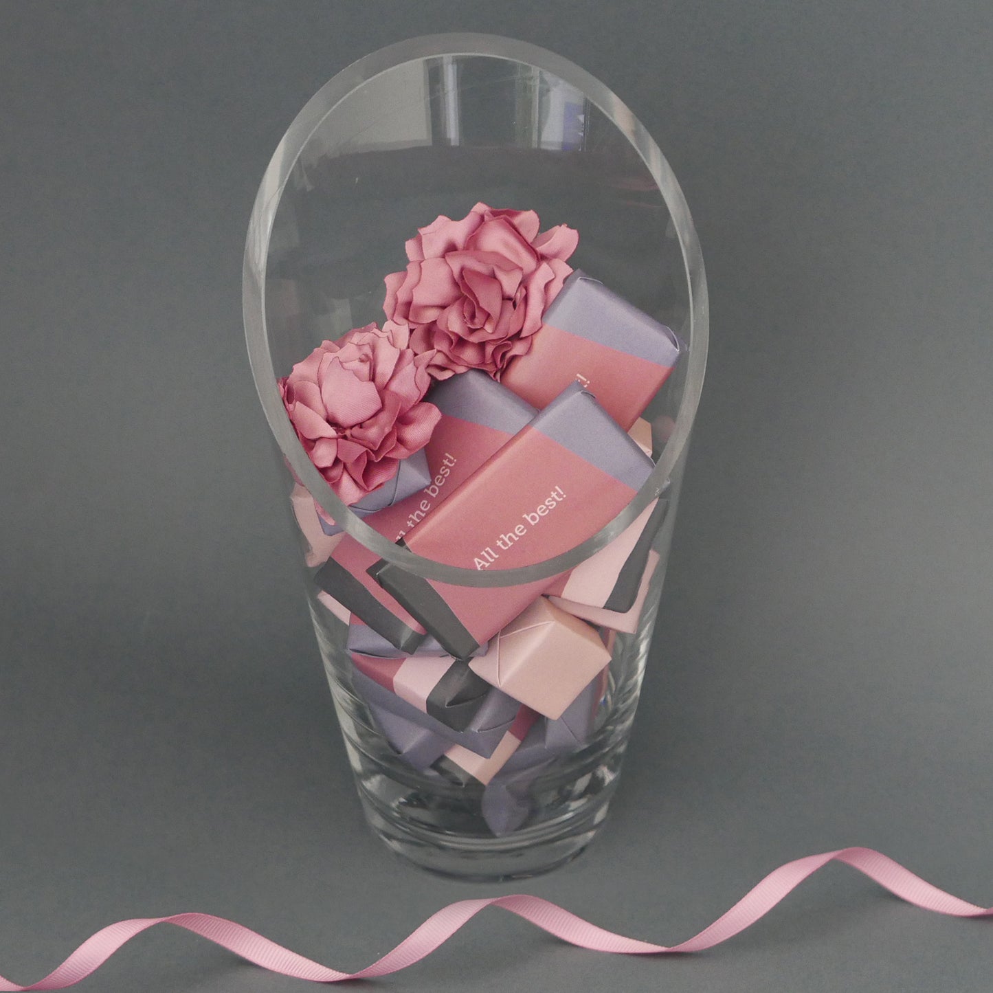 Best Wishes - Chocolate Vase