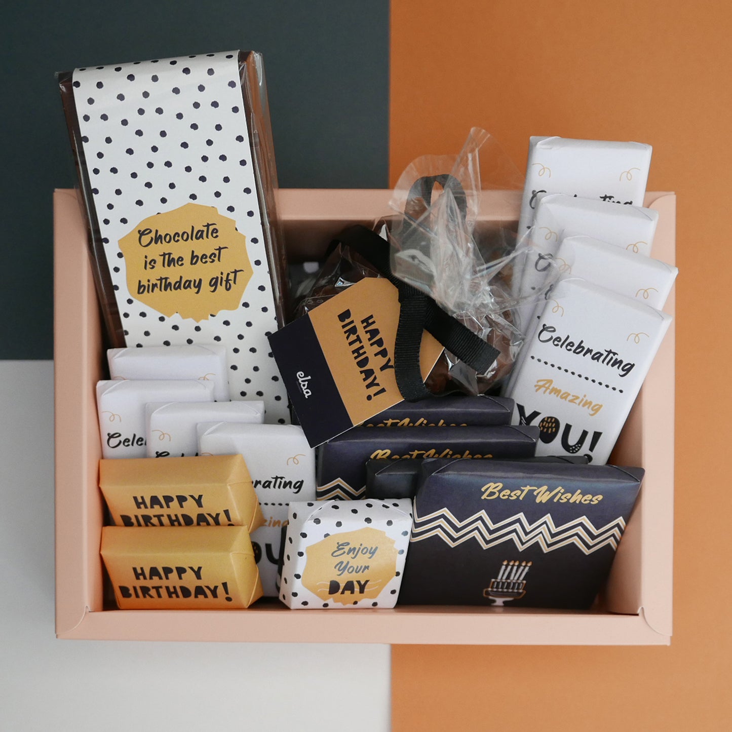 Celebrating Amazing You - Cardboard Birthday Hamper