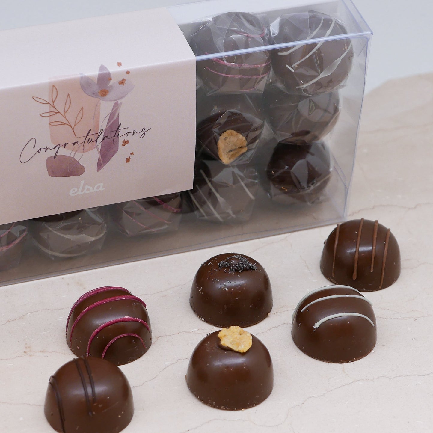 MABROUK - Dome Chocolate Box - English