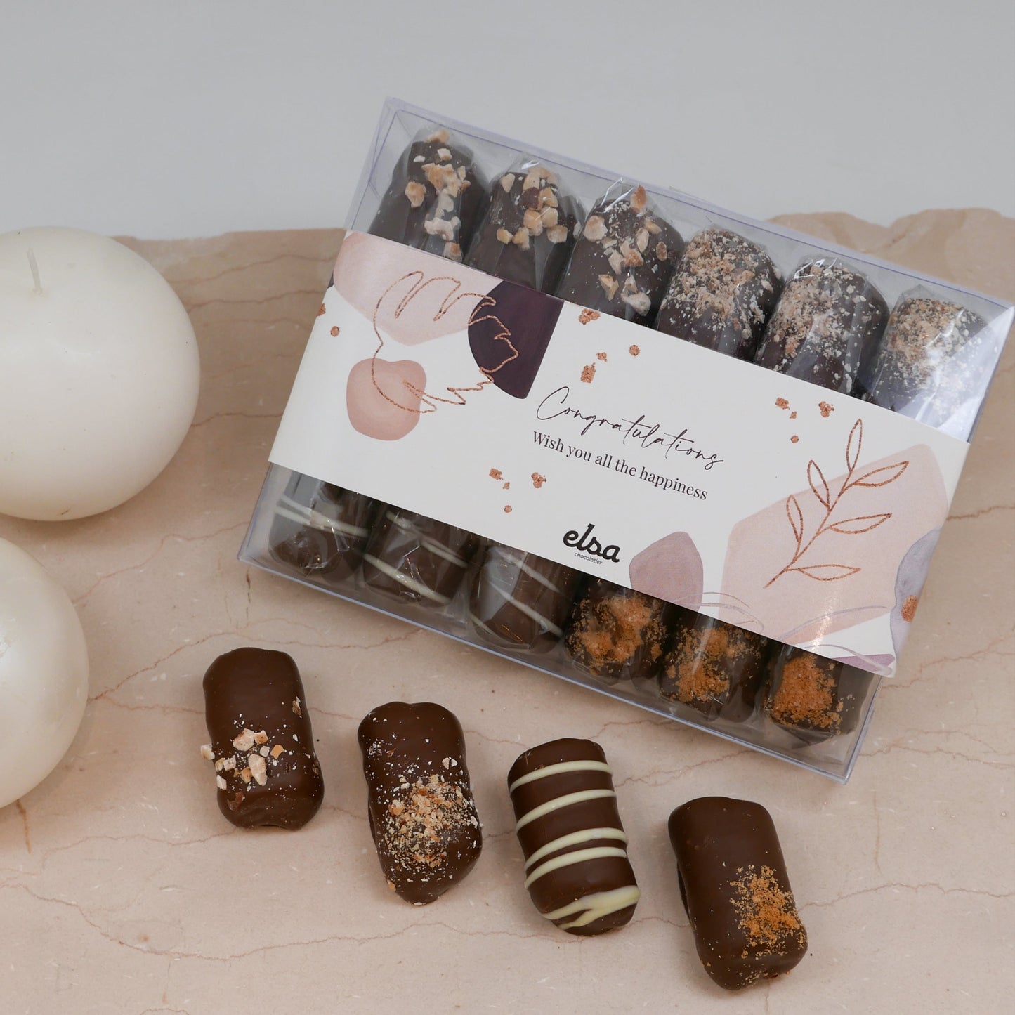 MABROUK - Chocolate Rolls Box - English
