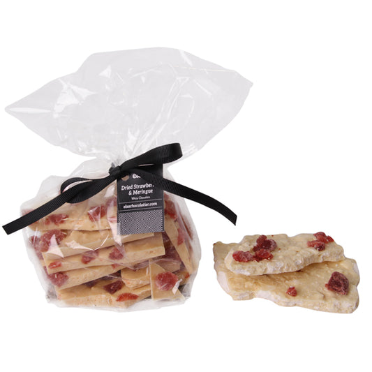 Dried Strawberries and Meringue - White Chocolate