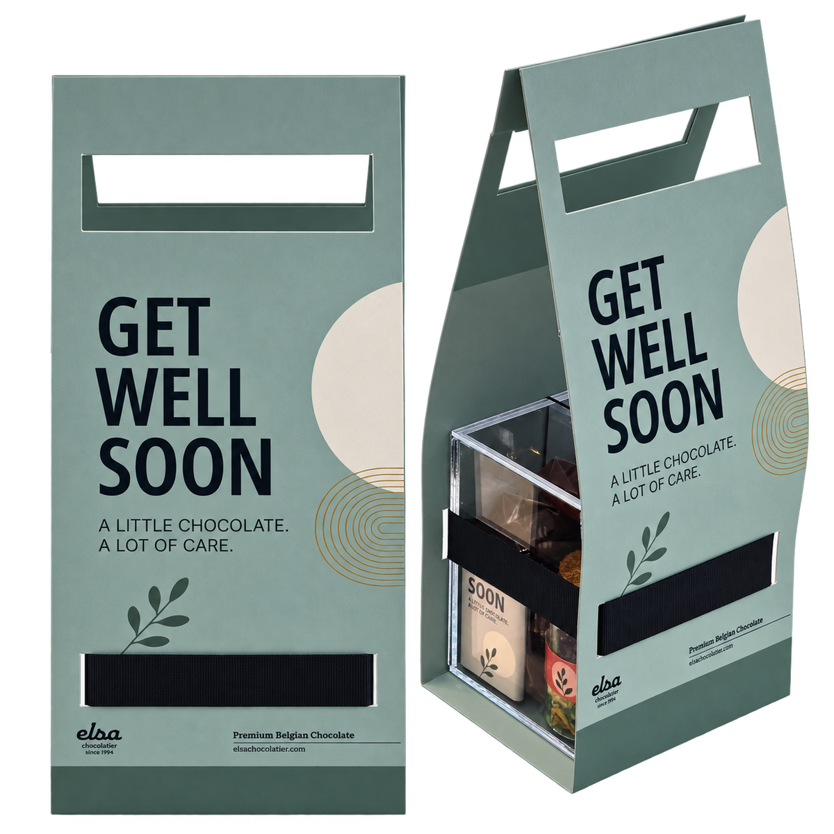 Get Well Soon Plexi Bag — front and side views