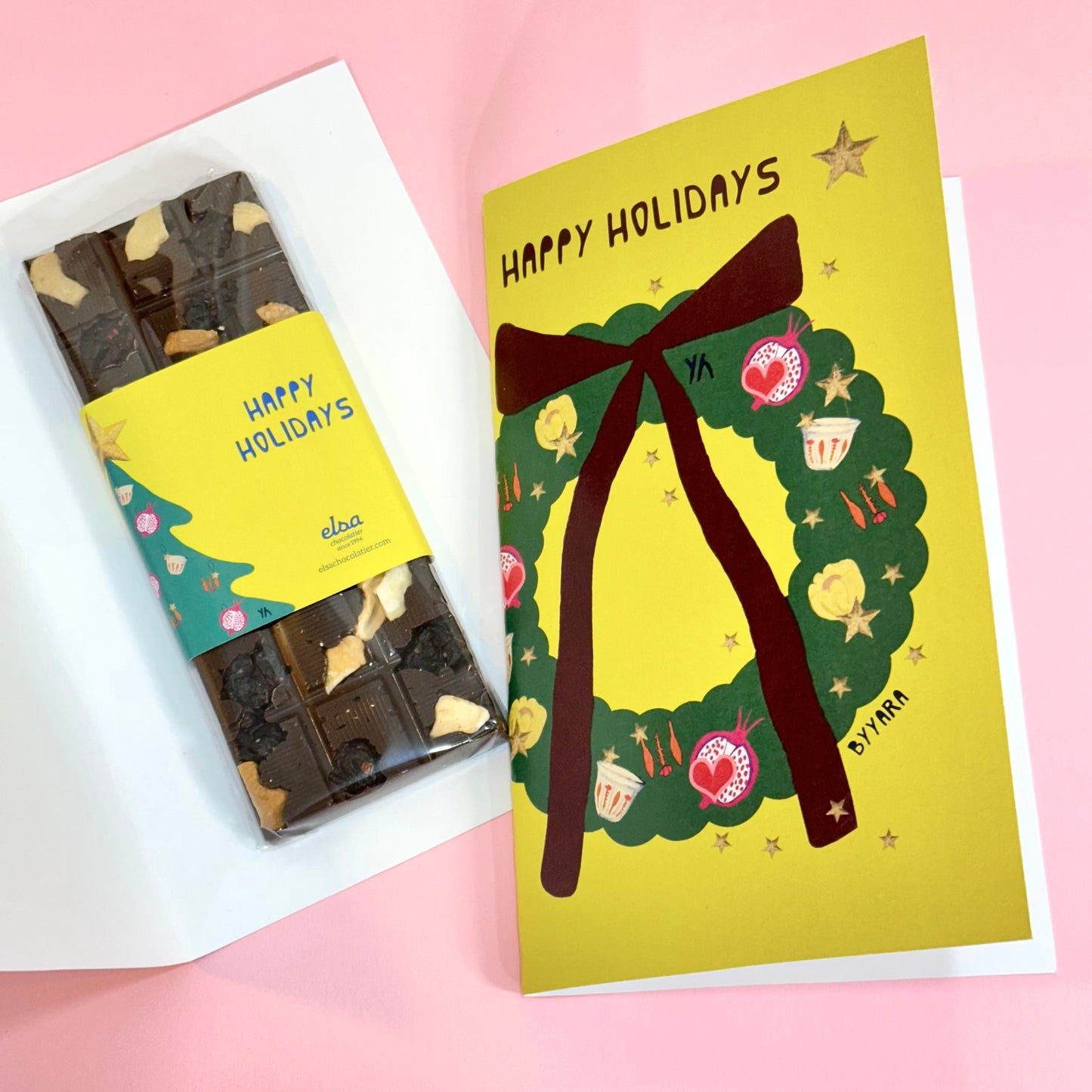 Mistletoe Chocolate Greeting Card