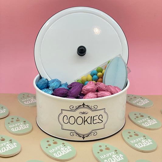 Colorful Easter Cookie Jar