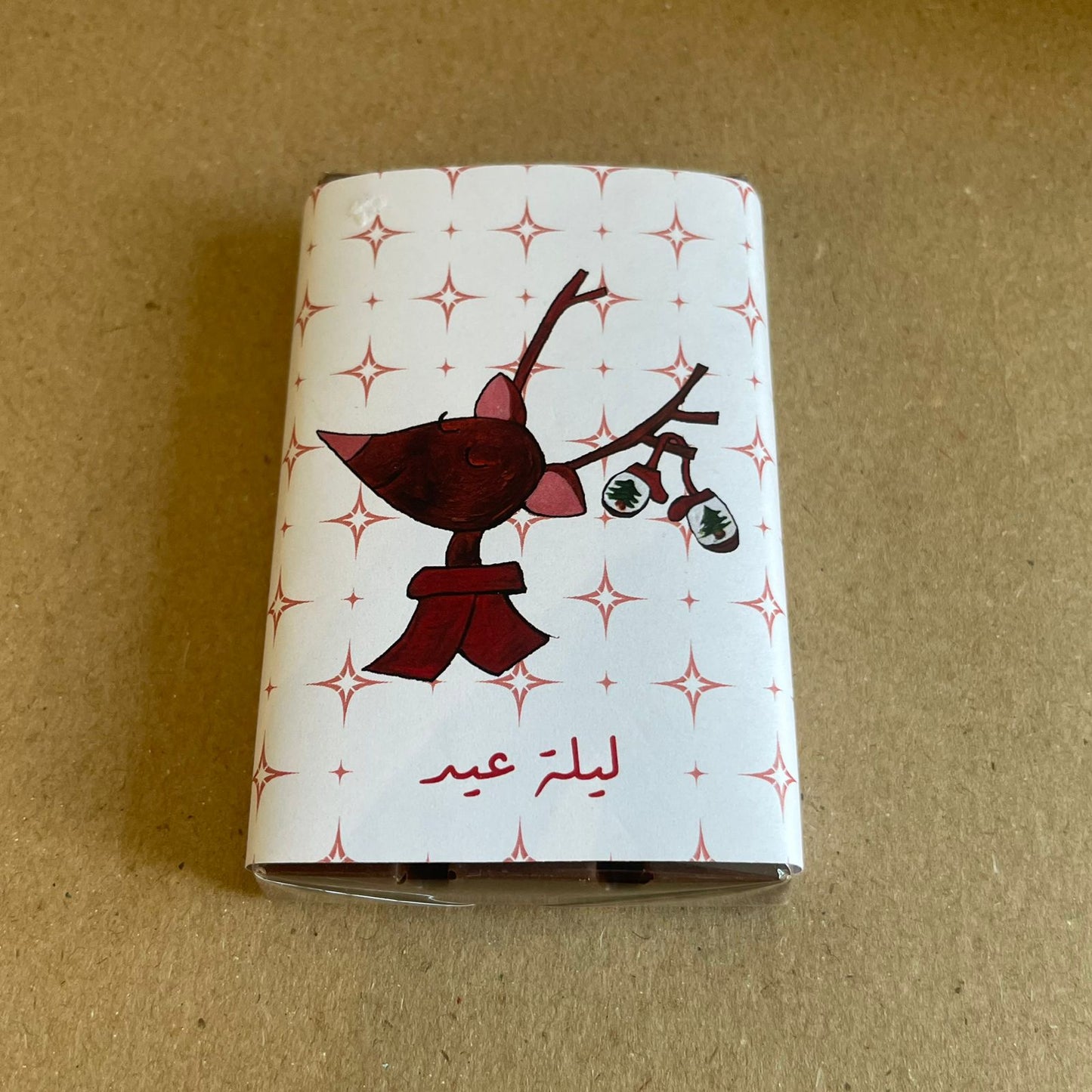 Lebanese Reindeer Christmas Chocolate Bar