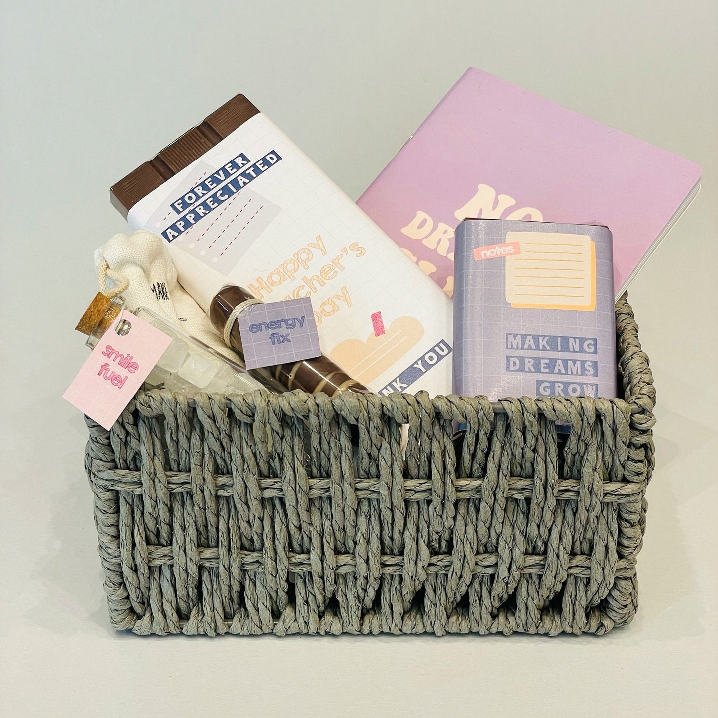 Teachers Day Basket - Gray