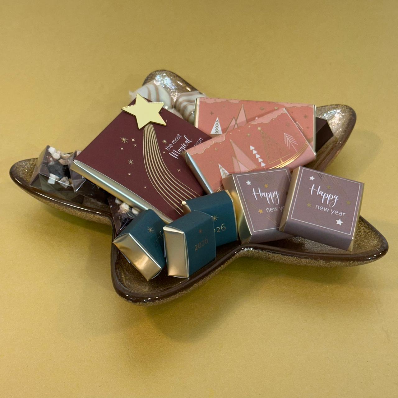 Shining Gold Star Plate