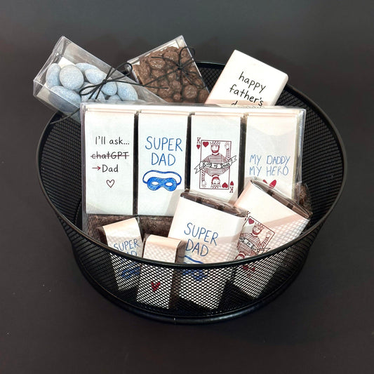 Father's Day Chocolate Metal Basket
