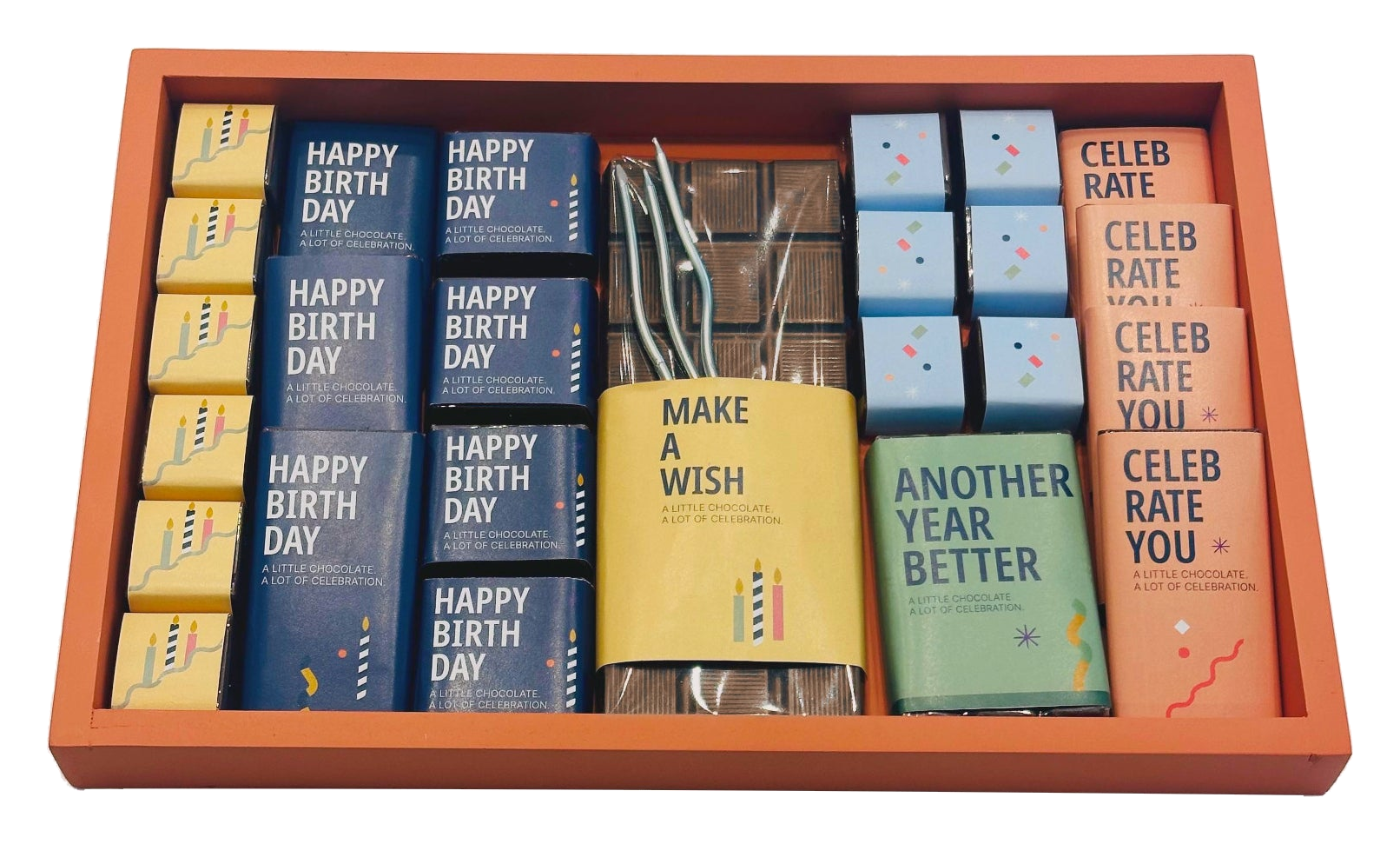 Birthday - Orange Chocolate Tray