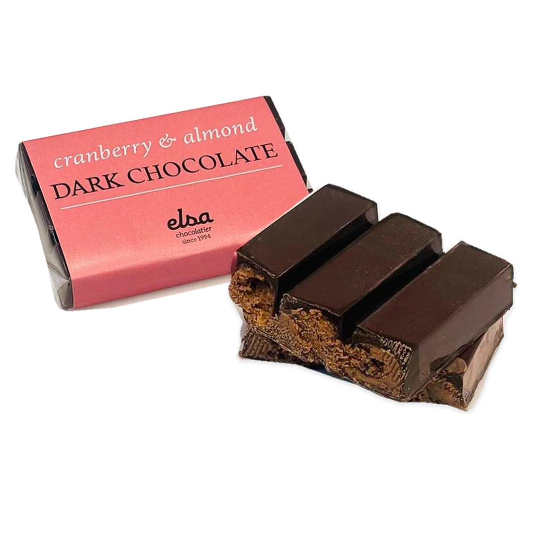 Cranberry & Almond Dark Chocolate Bar